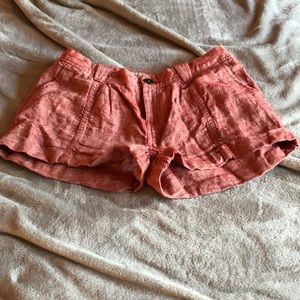 Free people burnt red shorts